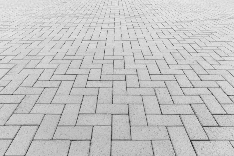 Paver Driveway with Pattern